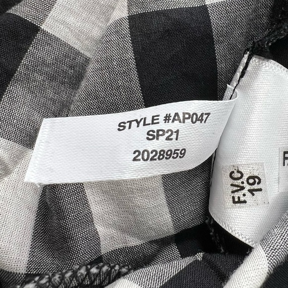 J. Crew Black & White Gingham Check Button Up Flowy Ruffle Midi Maxi Dress NWT - Picture 14 of 15